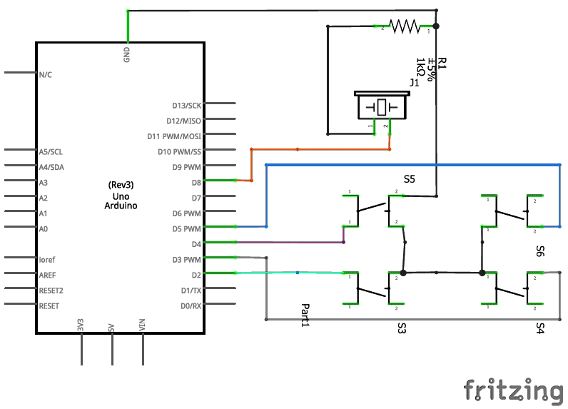 ESP32 Button LED Wiring Diagram