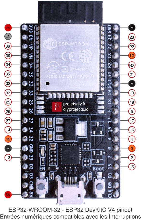 ESP32 Button LED Wiring Diagram